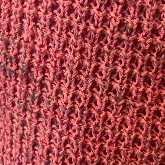 KISMET large pink turtle cowl neck knit sweater - Picture 4 of 4